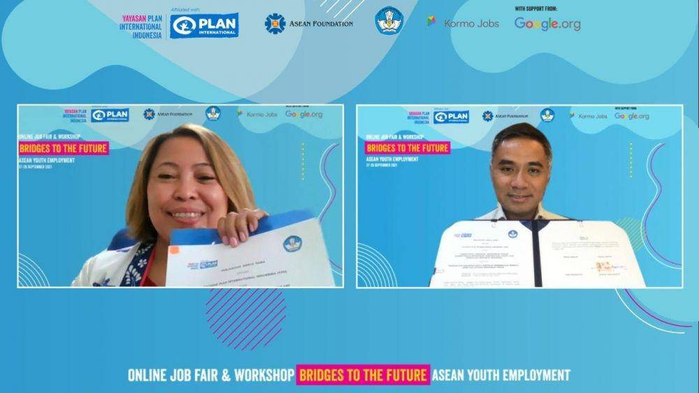 Bridges to the Future Online Job Fair & Workshop yang diselenggarakan oleh Plan Indonesia (dok. Plan Indonesia)