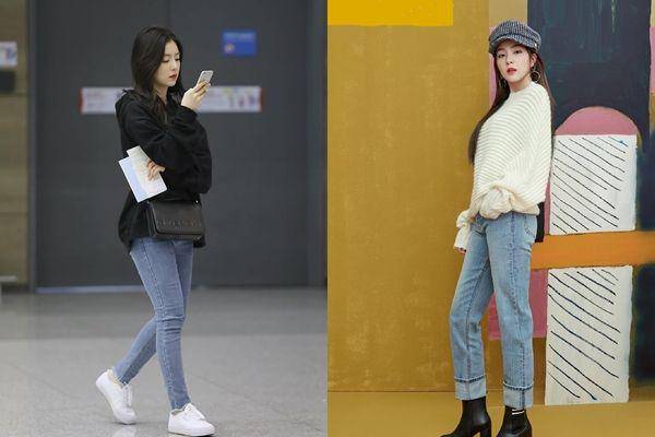 Bawahan celana jeans ala Irene (instagram.com/irene.rvelvet/instagram.com/redvelvetstyless)