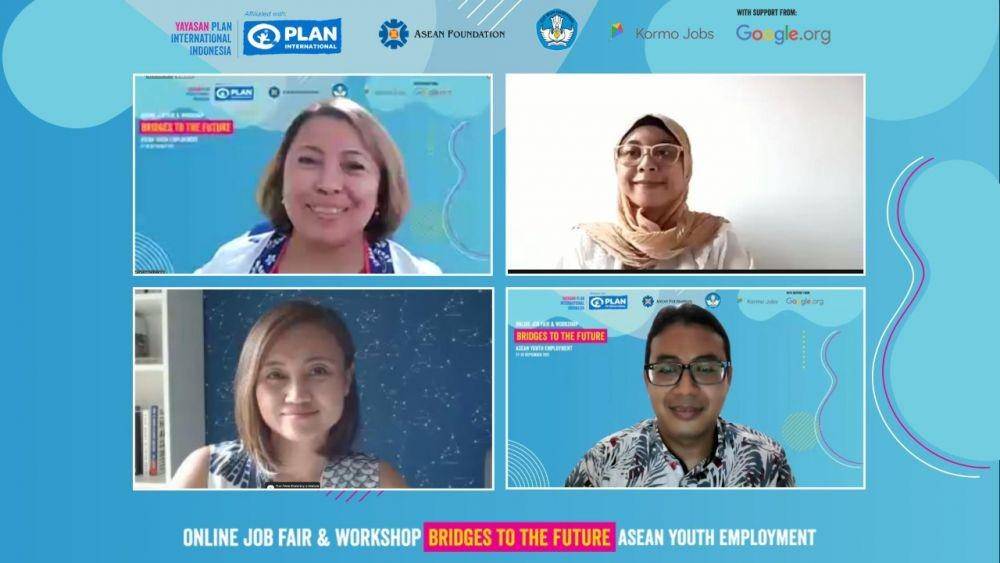 Bridges to the Future Online Job Fair & Workshop yang diselenggarakan oleh Plan Indonesia (dok. Plan Indonesia)