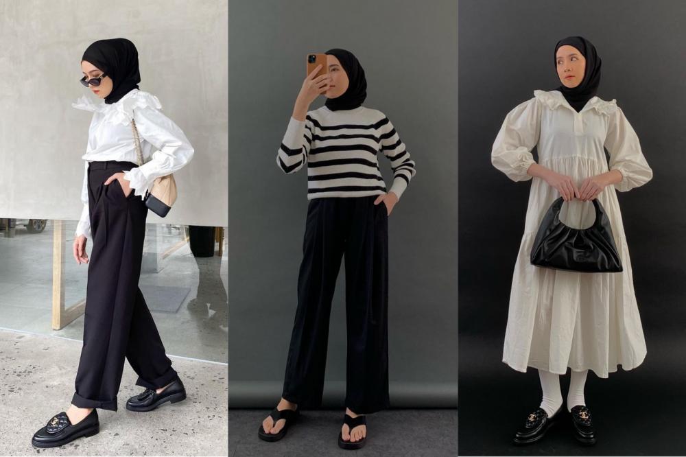 9 Ide Outfit Hitam Putih ala Amelia Elle, Chic dan Minimalis Banget!