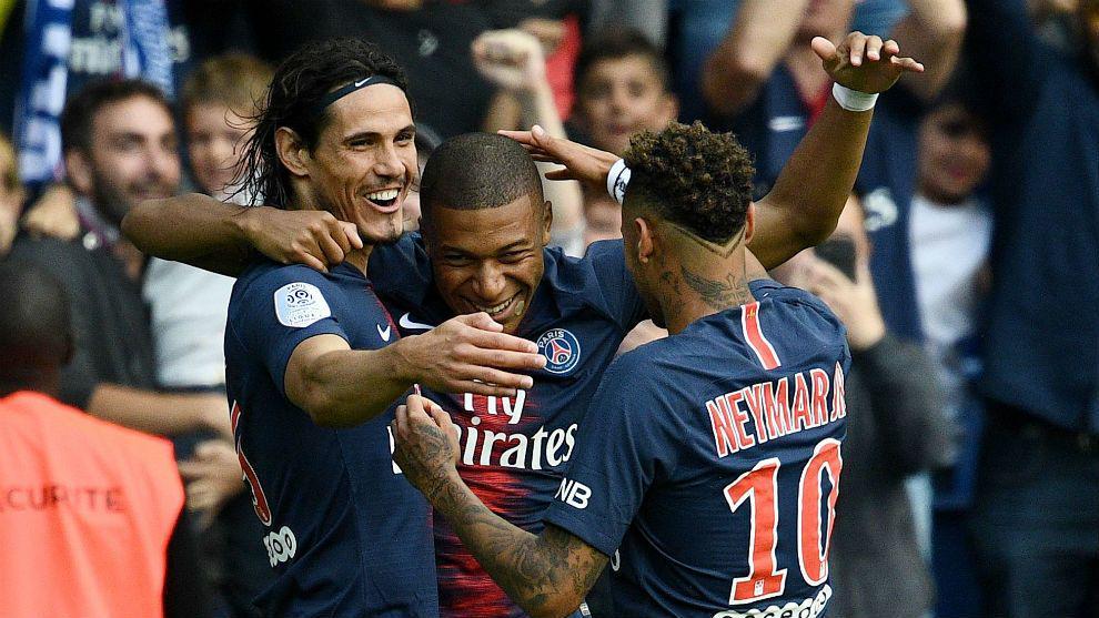Edinson Cavani, Kylian Mbappe dan Neymar (marca.com)