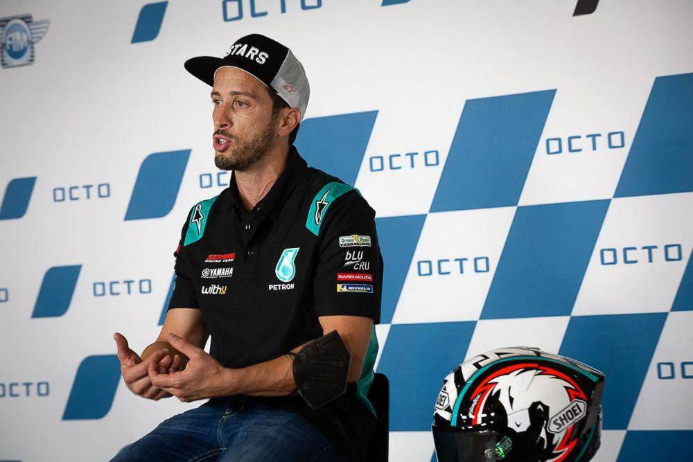 Dovizioso pada sesi konferensi pers GP San Marino (motogp.com)