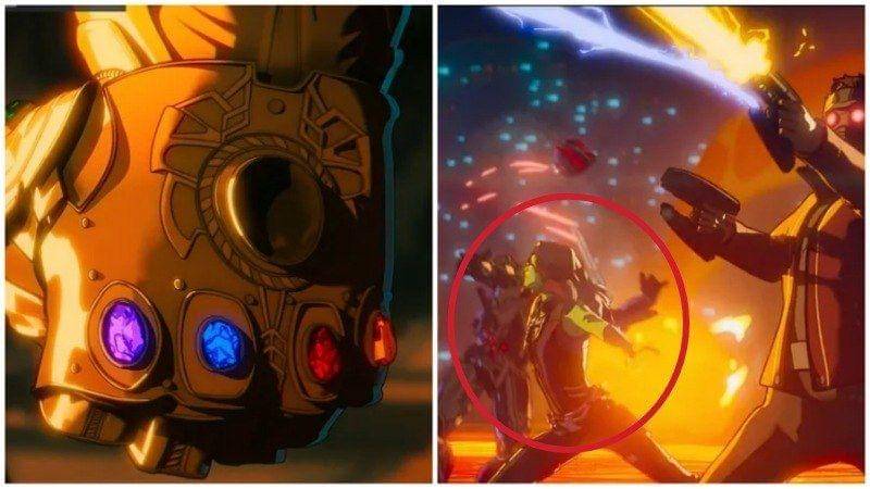 Infinity Gauntlet yang hampir lengkap dan Gamora. Disney+ Hotstar/What If?