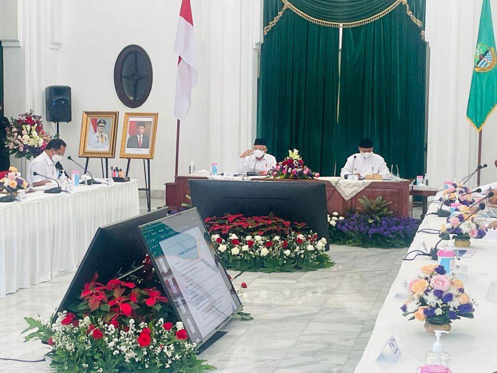 Wapres Ma'ruf Amin kunjungan kerja ke Jawa Barat pada Rabu (29/9/2021). (dok. Setwapres)