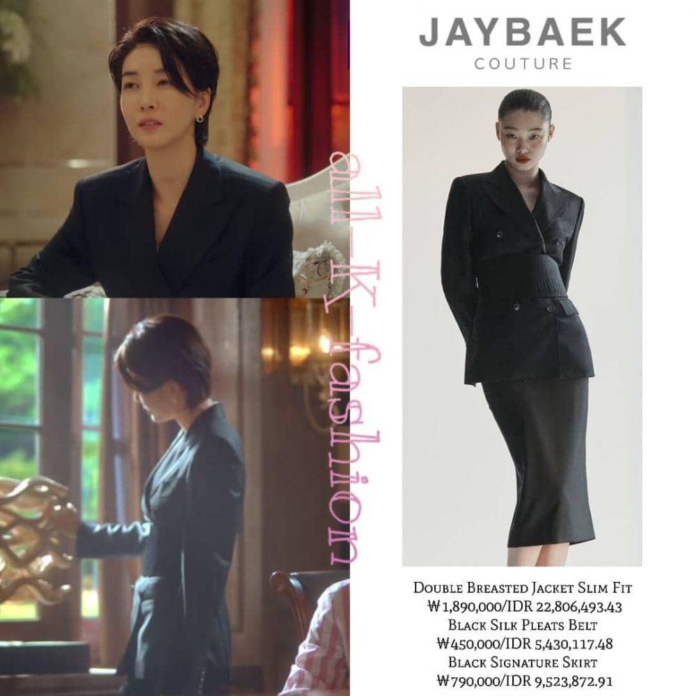 harga fashion item Jin Seo Yeon di One the Woman (instagram.com/allkfashionn)