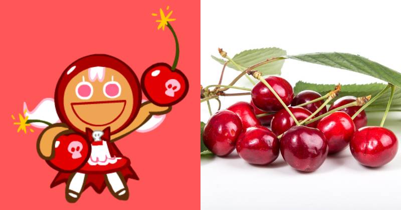 Cherry Cookie (cookierun.fandom.com | unsplash.com/Quaritsch Photography)