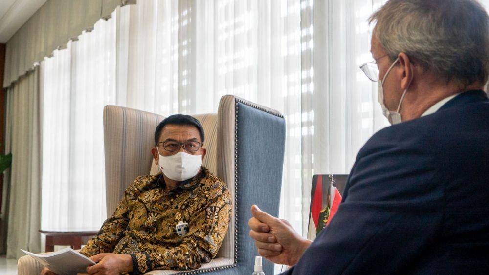 Kepala Staf Kepresidenan Moeldoko bertemu Duta Besar Uni Eropa. (dok. KSP)