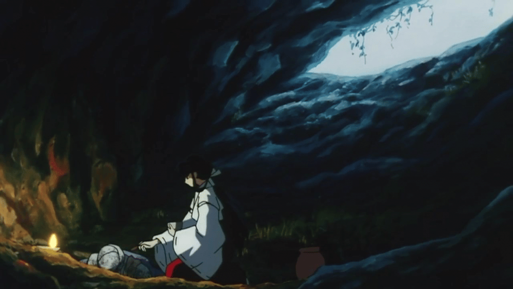 Kikyo merawat Onigumo. (dok. Crunchyroll/InuYasha)