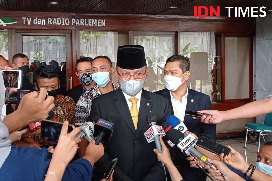 Wakil Ketua DPR, Lodewijk F Paulus setelah pelantikan di Gedung MPR/DPR RI pada Rabu (30/9/2021). (IDN Times/Sachril Agustin)
