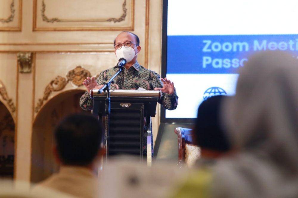 Sekretaris Jenderal Kementerian Ketenagakerjaan (Kemnaker), Anwar Sanusi, menyambangi BLK Makassar, Sulawesi Selatan, pada Kamis (30/9/2021). (Dok. Kemnaker)