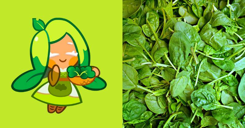 ilustrasi karakter Spinach Cookie (twitter.com/cookierunupdate | pixabay.com/MabelAmber)