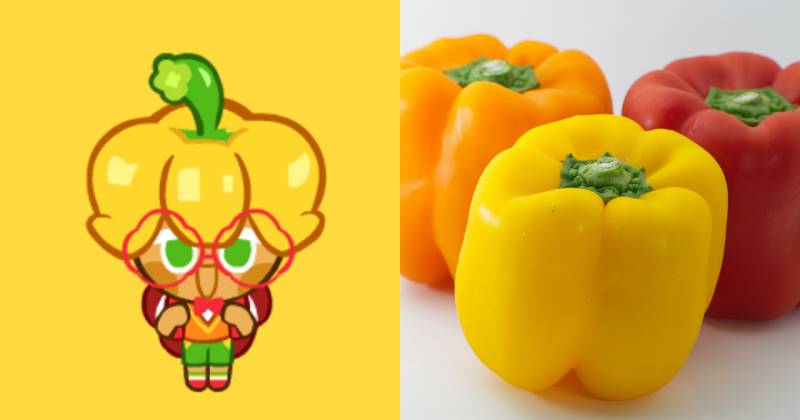 ilustrasi karakter Bell Pepper Cookie (cookierun.fandom.com | unsplash.com/Trac Vu)