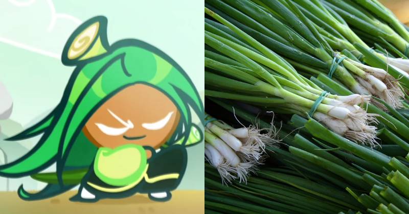 ilustrasi karakter Leek Cookie (youtube.com/Cookie Run | unsplash.com/Christopher Previte)