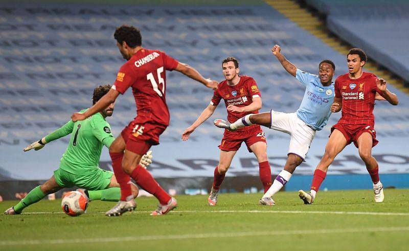 potret laga Liverpool melawan Manchester City (sportskeeda.com)