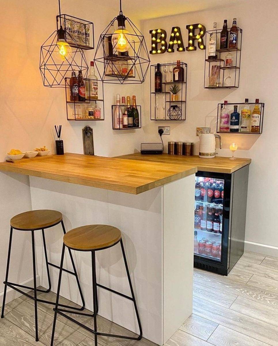 Desain Mini Bar Instagramable untuk Rumah Kecil (thetrendingdiary.com)
