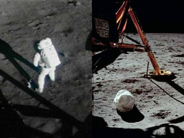 Astronout NASA meninggalkan kotoran di Bulan. (nasa.gov)