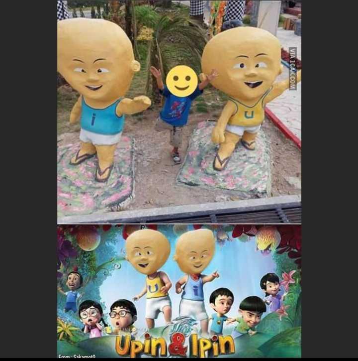 patung karakter kartun (instagram.com/onecak)