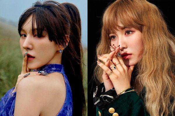 Nail art Wendy Red Velvet (instagram.com/wendy.site)