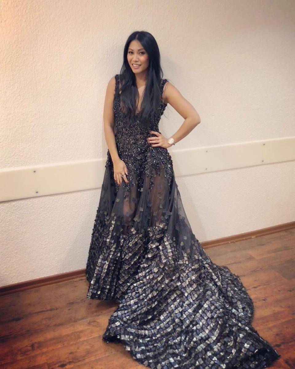 Dress Transparan untuk Kondangan (instagram.com/anggun_cipta)
