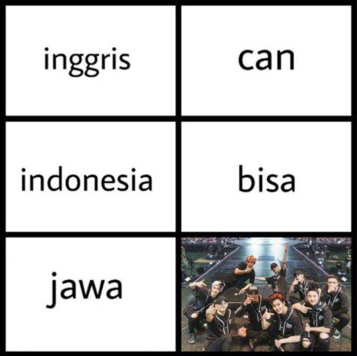 meme lucu beda istilah antar bahasa (twitter.com/idolfess)