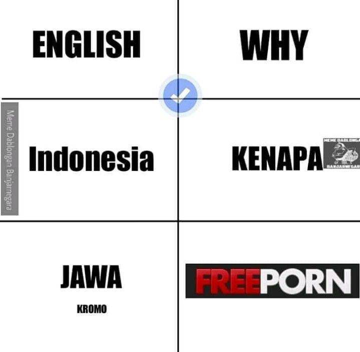 meme lucu beda istilah antar bahasa (instagram.com/memedablonganbanjarnegara)