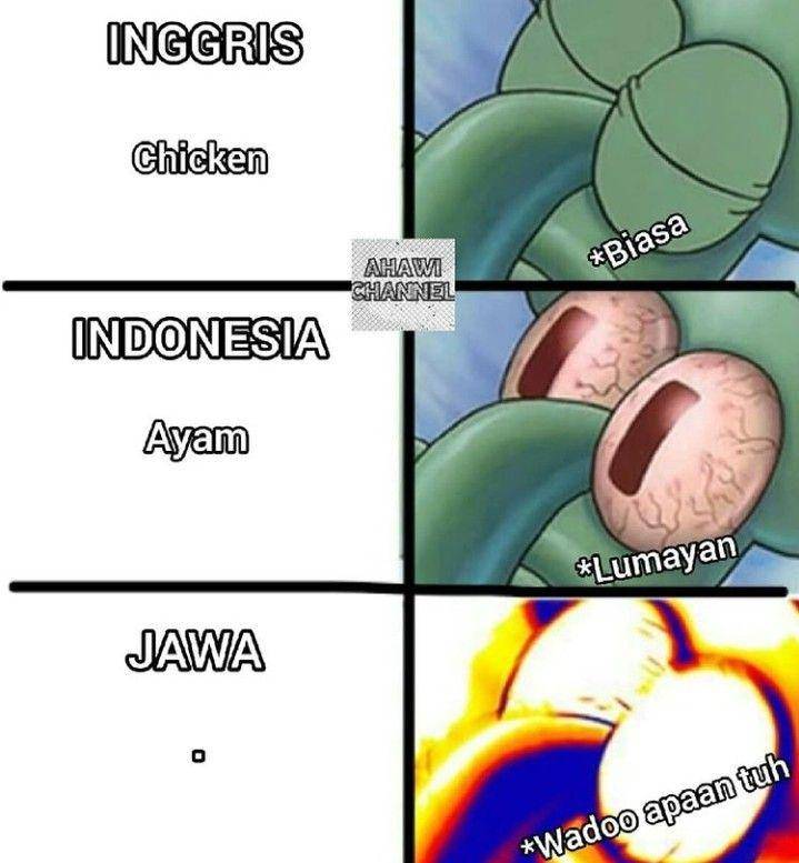 meme lucu beda istilah antar bahasa (instagram.com/memeykocak)