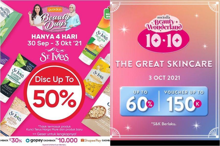 Promo Makeup dan Skincare Oktober 2021, Ada yang sampai 60 Persen