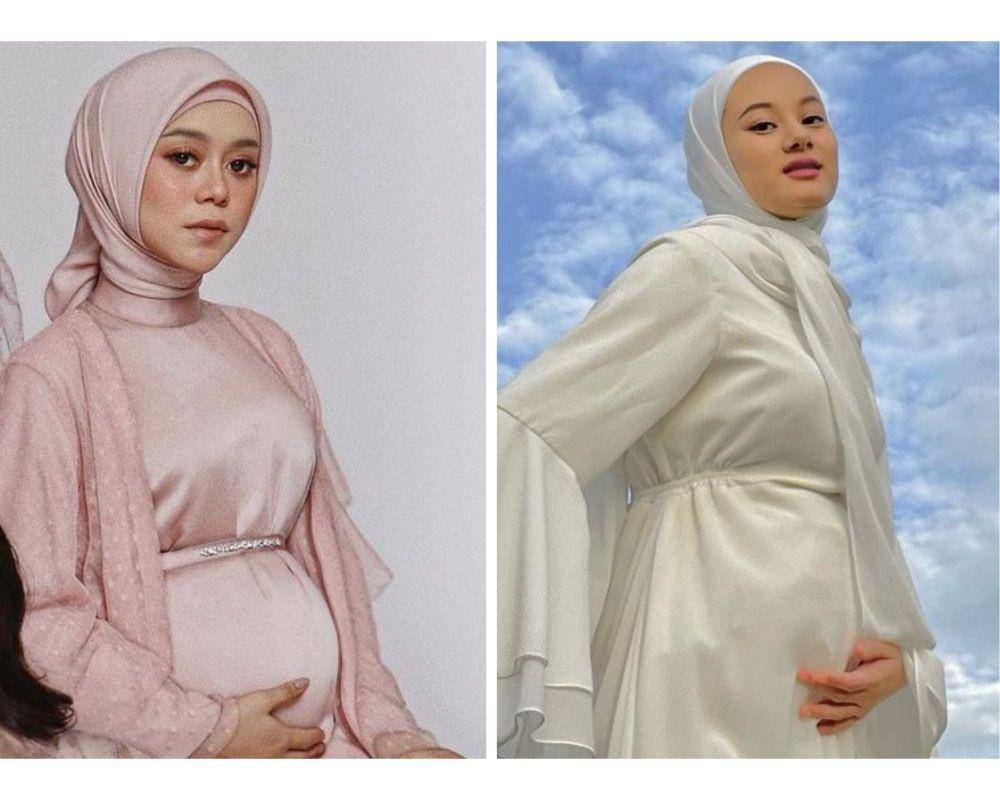 Lesti Kejora hamil (instagram.com/lestykejora) dan Dinda Hauw hamil (instagram.com/dindahw)