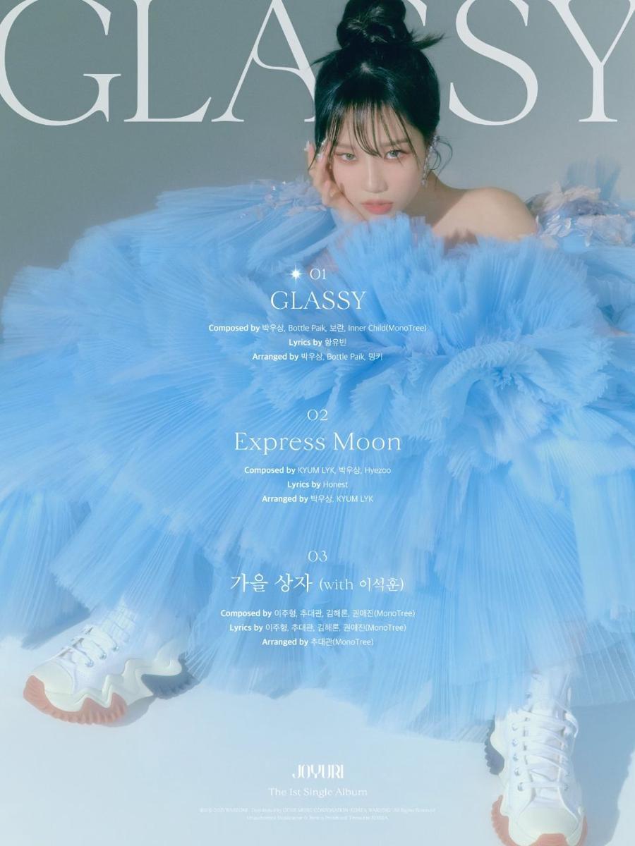 Tracklist single album GLASSY (twitter.com/JOYURI_offcl)