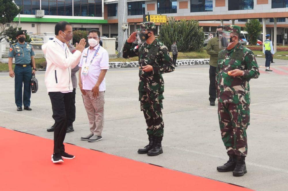 Presiden Joko Widodo kunjungan kerja ke Kabupaten Marauke, Minggu (3/10/2021). (Dok. Sekretariat Presiden)