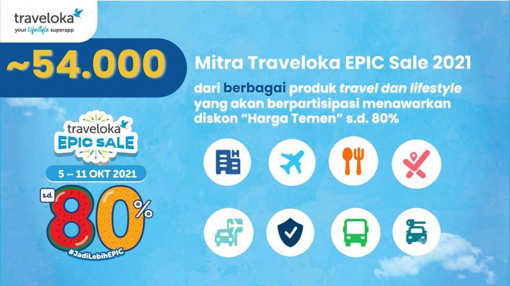 Diskon Hingga 80 Persen, Traveloka Gelar Epic Sale Mulai Besok