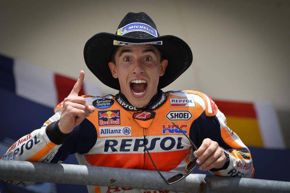 Marc Marquez seusai balapan GP Amerika. (motogp.com)