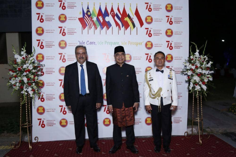 Resepsi diplomatik untuk merayakan HUT ke-76 Kemerdekaan RI dan sekaligus peringatan HUT ASEAN ke-54.