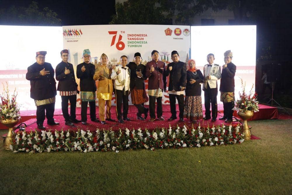 Resepsi diplomatik untuk merayakan HUT ke-76 Kemerdekaan RI dan sekaligus peringatan HUT ASEAN ke-54.