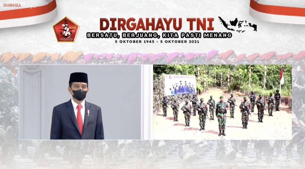 Presiden Jokowi dialog dengan prajurit TNI (YouTube/Sekretariat Presiden)