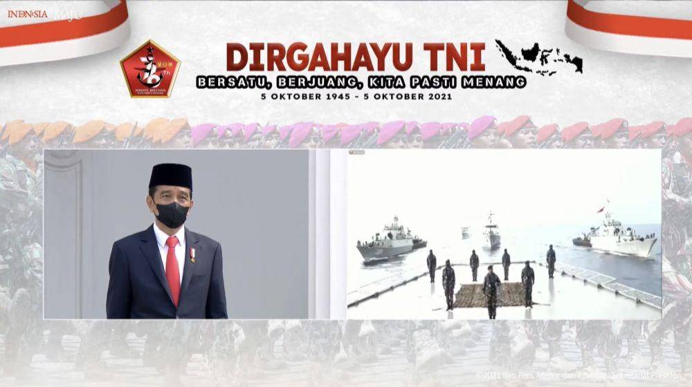 Presiden Jokowi dialog dengan prajurit TNI (YouTube/Sekretariat Presiden)