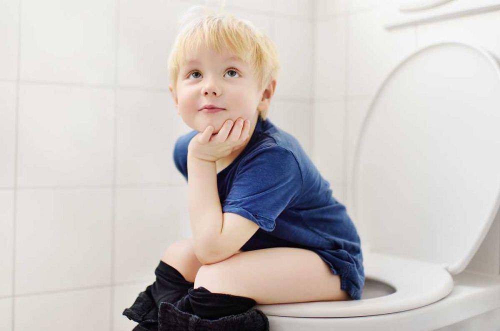 Ilustrasi anak melakukan toilet training (mom.com)