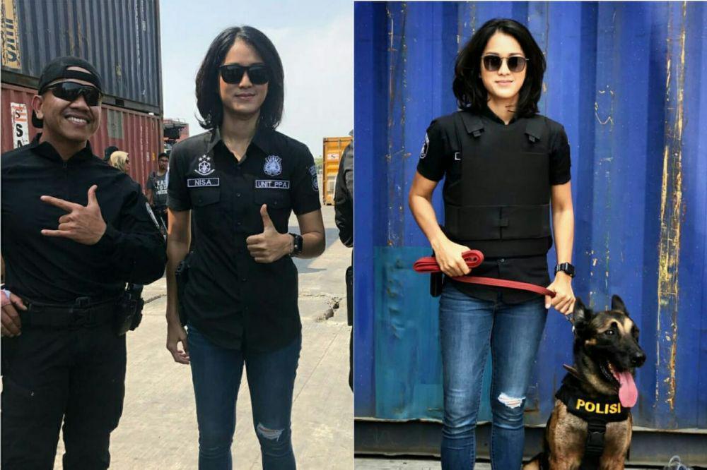 Gagah! 9 Potret Menawan Prisia Nasution saat Jadi 'Polisi'
