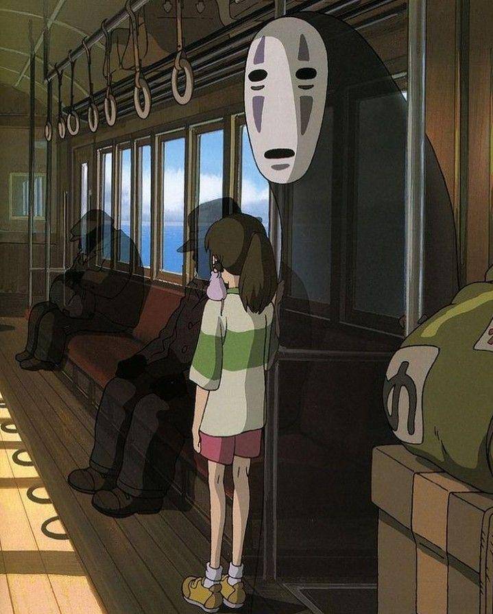 Chihiro dan No-Face (dok. Studio Ghibli/Spirited Away)