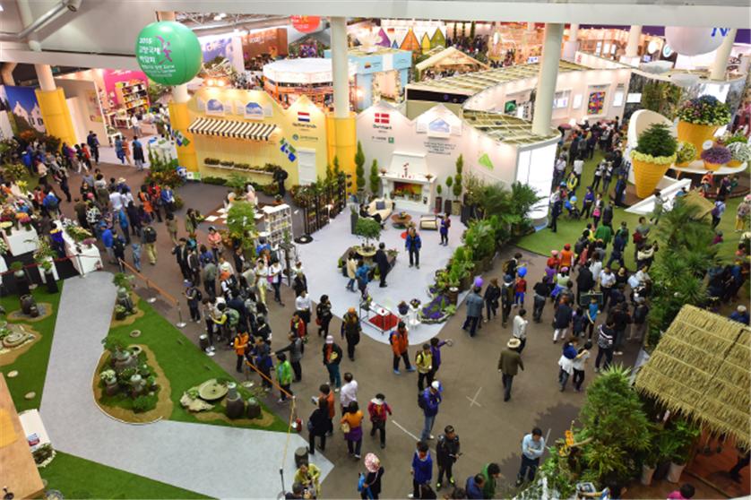 Potret suasana Goyang International Flower Festival di Ilsan Lake Park (goyang.go.kr)
