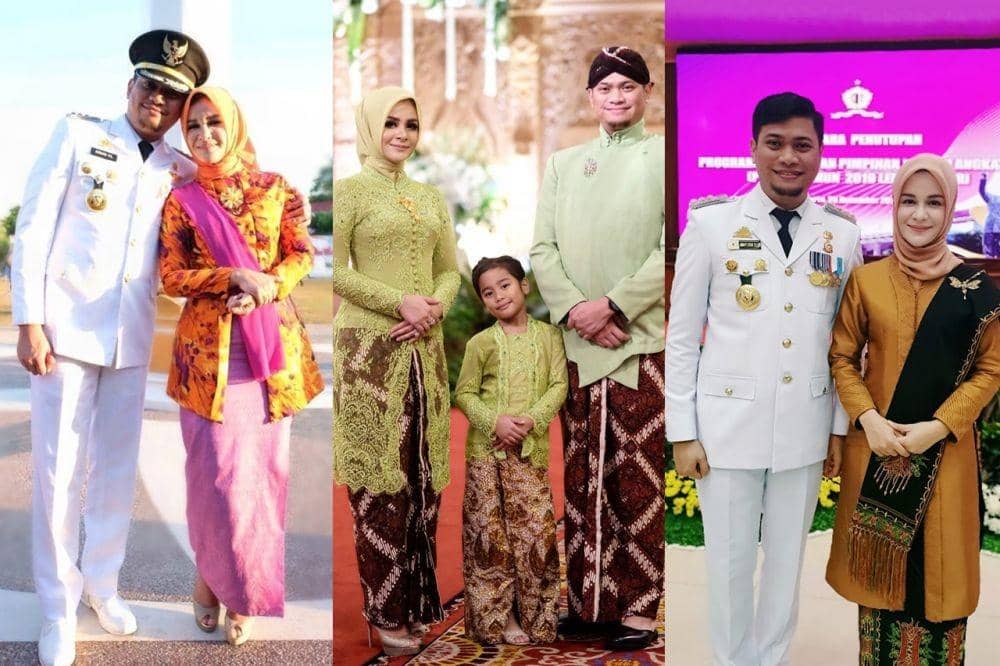 10 Kebaya Priska Paramita, Istri Bupati yang Anggun Memikat
