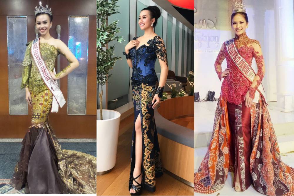 Kebaya ala Putri Pariwisata Indonesia. (berbagai sumber)