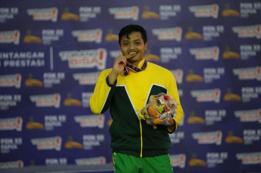Abdul Hafiz sumbang emas Sumut dari nomor lempar lembing di PON Papua 2021 (Dok.IDN Times/istimewa)