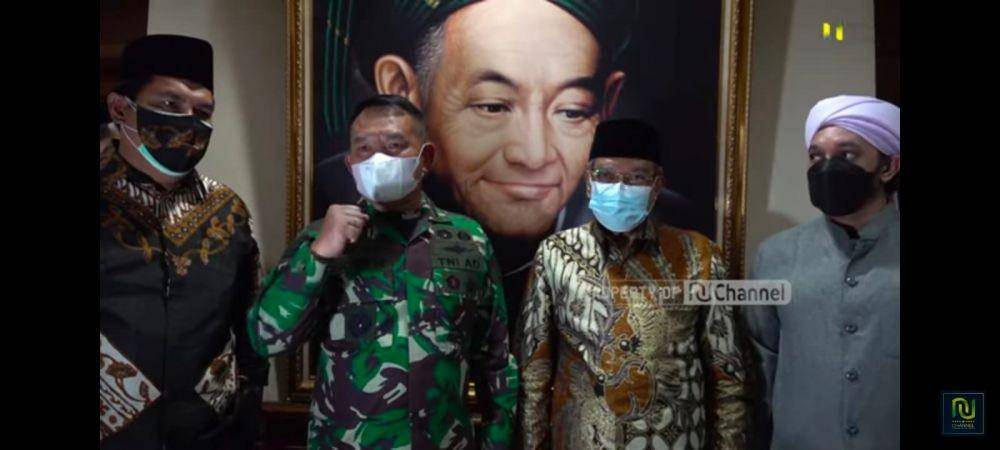 Pangkostrad Letjen TNI Dudung Abdurachman sowan ke PBNU (Foto: YouTube NU Channel