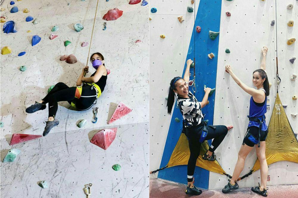 Perempuan Tangguh, 9 Potret Memukau Nasya Marcella saat Wall Climbing