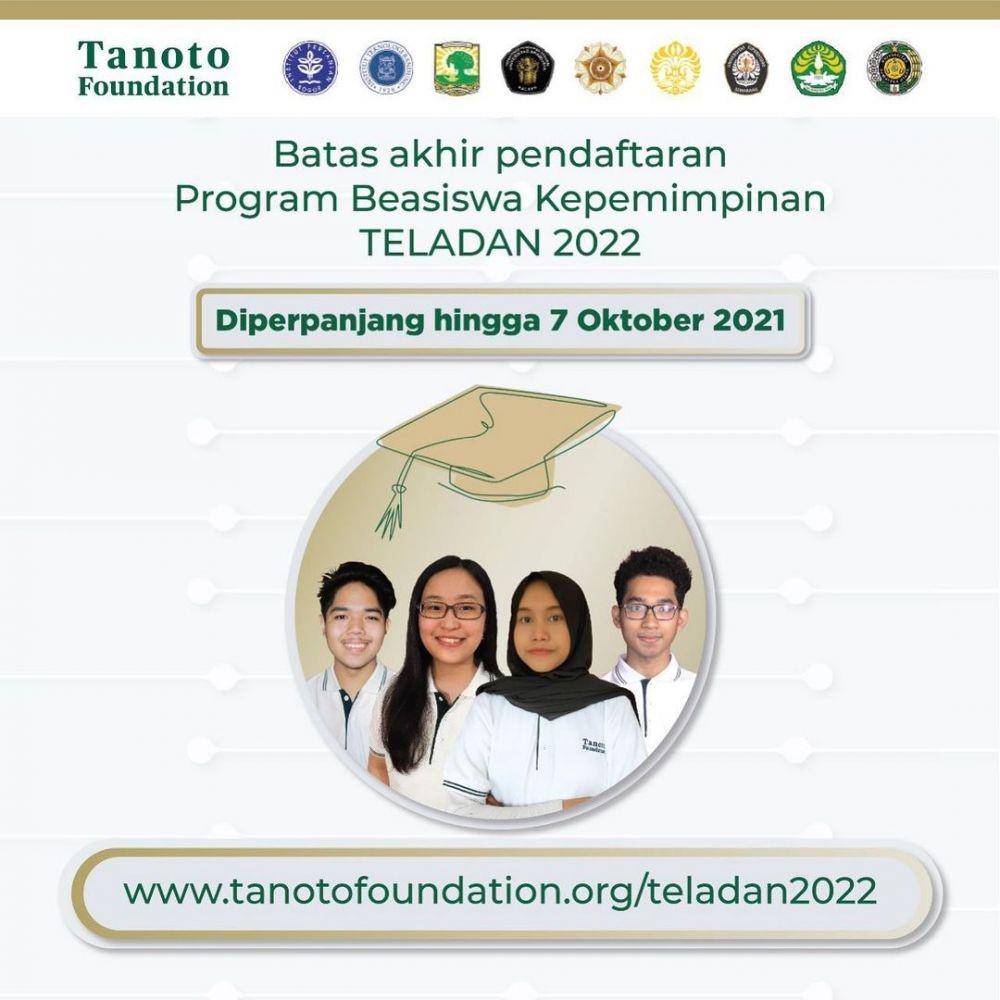 Program Beasiswa Kepemimpinan TELADAN 2022 (instagram.com/tanotoeducation)