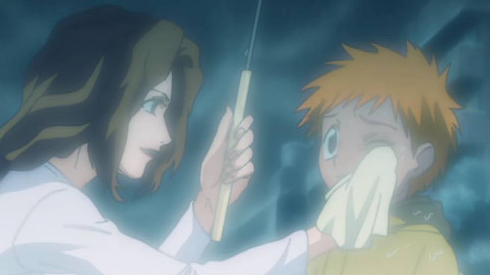 Masaki mengelap air mata Ichigo. (dok. Crunchyroll/Bleach)