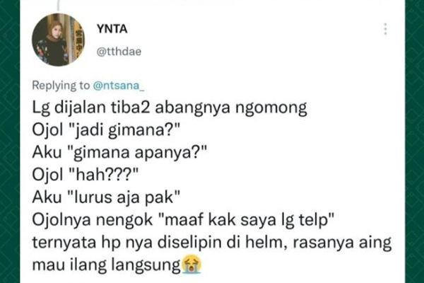 curhat random naik ojol (twitter.com/tthdae)