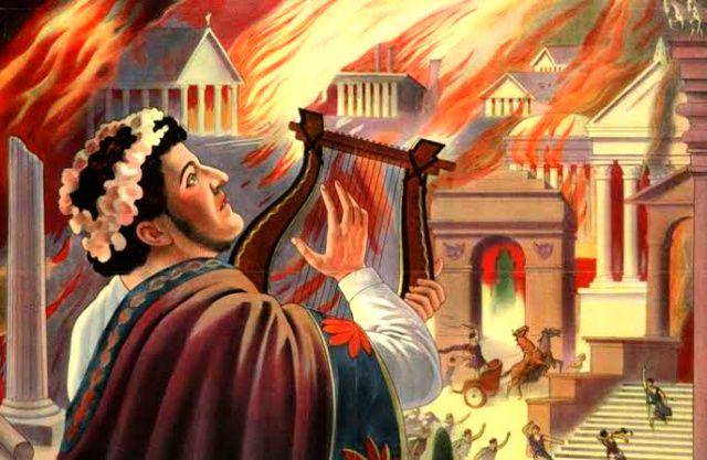 Nero memaksa rakyat untuk menonton pertunjukkannya. (historyonthisday.com)