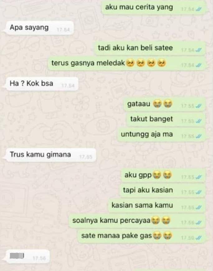 chat dikerjain pacar (instagram.com/ngakakdulu_id)